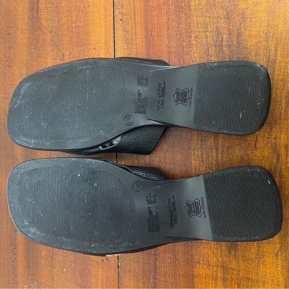 Montego Bay Club Leather special edition Black gen. leather sandals size. 9.5 - Picture 7 of 10